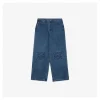 L Anagram Knee Embroidered Denim Pants