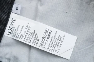 L Black Logo Patch Denim Pants Wash tag