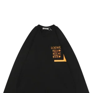L Hollow Logo Pocket Detail Shirt Black