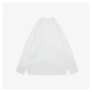 L Hollow Logo Pocket Detail Shirt White Back side