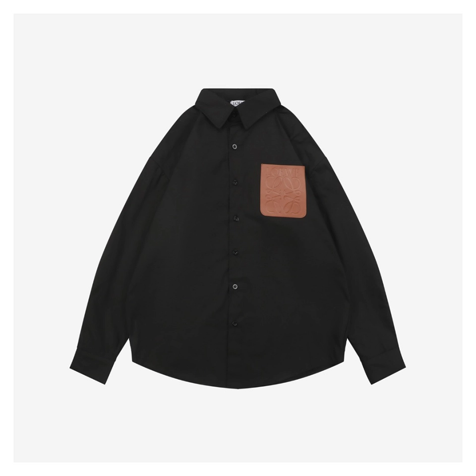 L Logo Embossed Pocket Shirt