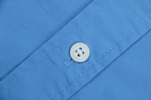 MM Boxyfit Logo Patch Shirt Blue Button