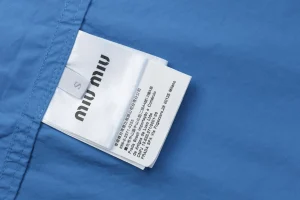 MM Boxyfit Logo Patch Shirt Blue Wash tag