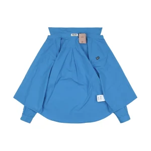 MM Boxyfit Logo Patch Shirt Blue Inside