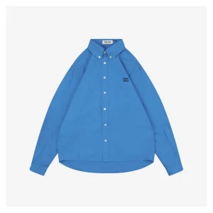 MM Boxyfit Logo Patch Shirt Blue