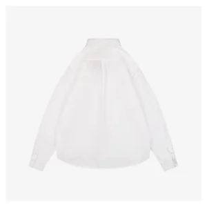 MM Boxyfit Logo Patch Shirt White Back side