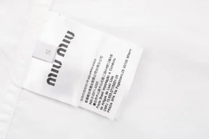 MM Boxyfit Logo Patch Shirt White Wash tag