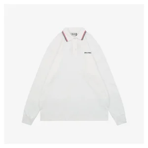 MM Contrast-Tipped Logo Polo Shirt