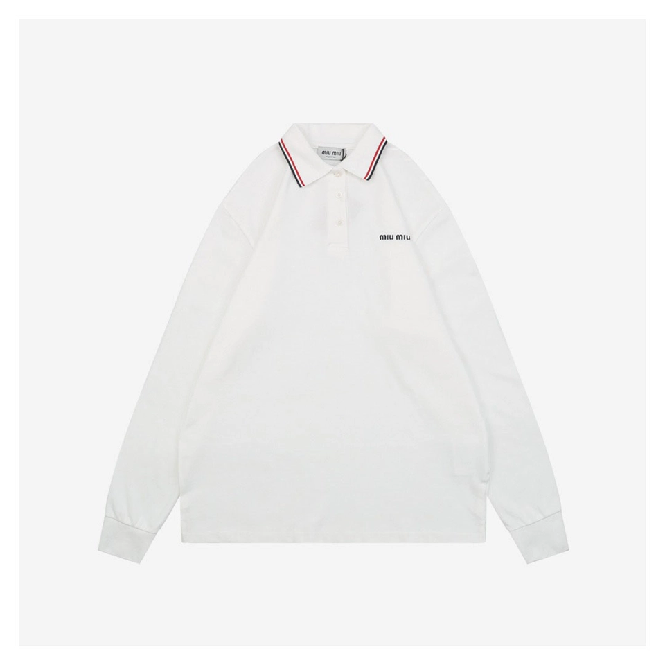 MM Contrast-Tipped Logo Polo Shirt