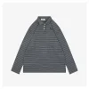 MM Striped Logo Patch Polo Shirt Grey/Black