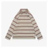 MM Striped Logo Patch Polo Shirt Khaki