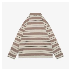 MM Striped Logo Patch Polo Shirt Khaki9.jpeg