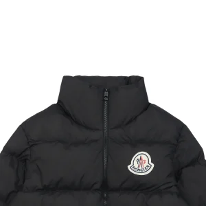 Moncler Citala Large Logo Down Jacket Black