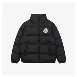 Moncler Citala Large Logo Down Jacket Black Front side