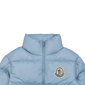 Moncler Citala Large Logo Down Jacket Blue