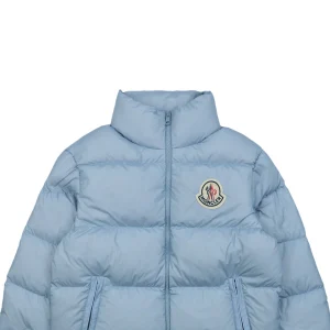 Moncler Citala Large Logo Down Jacket Blue