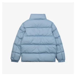 Moncler Citala Large Logo Down Jacket Blue Back side
