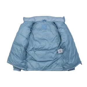 Moncler Citala Large Logo Down Jacket Blue Inside