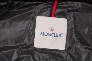 Moncler Maya Down Jacket Black Logo tag