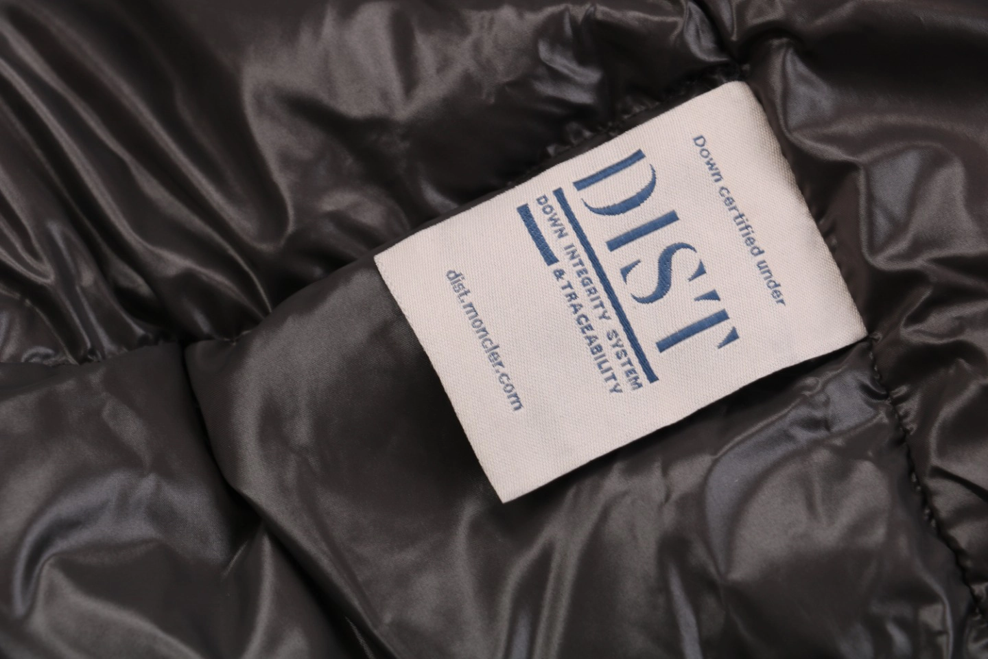 Moncler Maya Down Jacket Black Wash tag