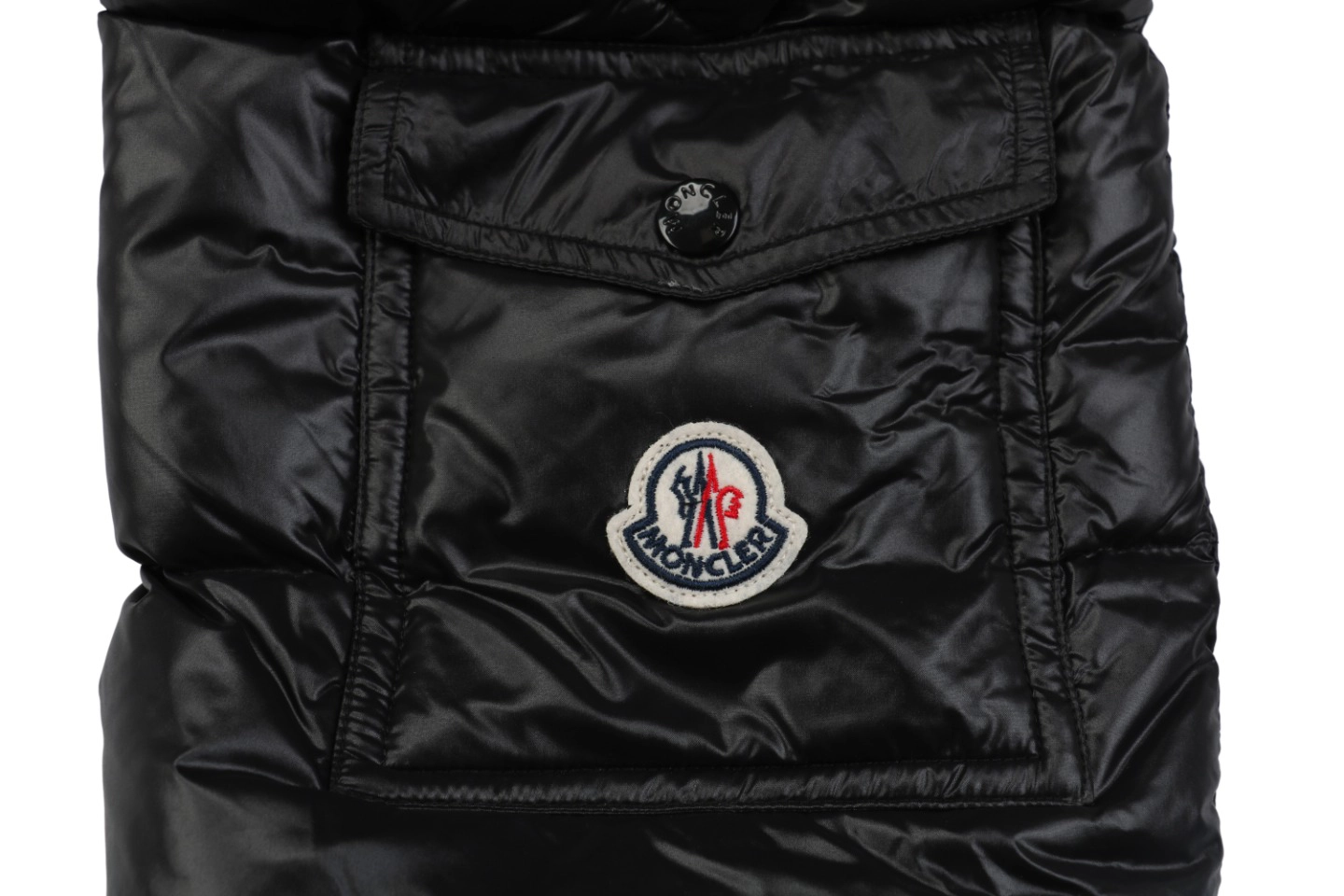 Moncler Maya Down Jacket Black Pocket