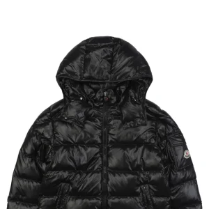 Moncler Maya Logo Patch Hooded Down Jacket