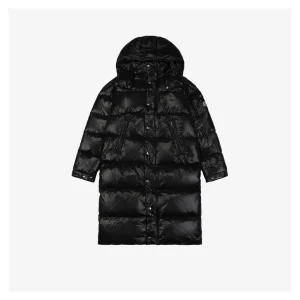 Moncler Maya Long Down Jacket in Black