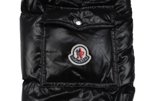 Moncler Maya Long Down Jacket in Black Pocket