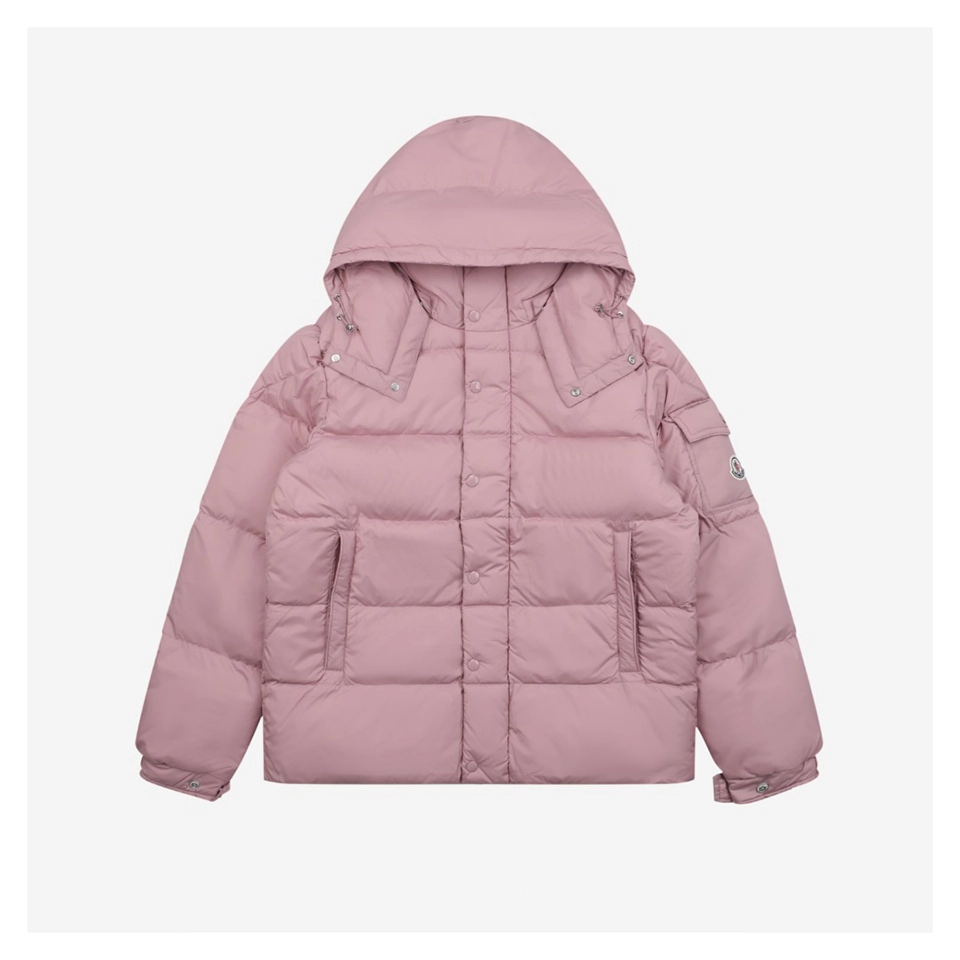 Mxxcler Maya Matte Hooded Down Jacket Pink