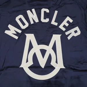 Mxxcler Navy Logo Down Jacket Back side Logo