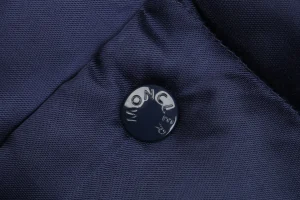 Mxxcler Navy Logo Down Jacket Button