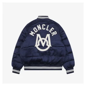 Mxxcler Navy Logo Down Jacket Back side