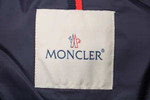 Mxxcler Navy Logo Down Jacket Logo tag