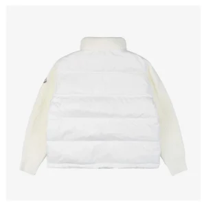 Mxxcler Patchwork Down Five-Panel Jacket White Back side