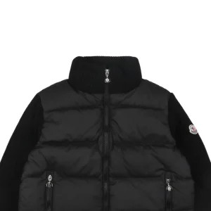 Mxxcler Patchwork Down Five-Panel Jacket Black