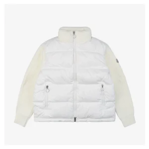 Mxxcler Patchwork Down Five-Panel Jacket White Front side