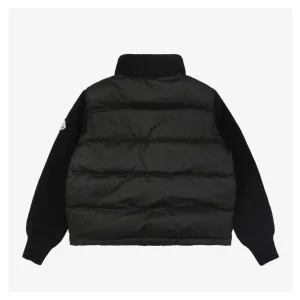 Mxxcler Patchwork Down Five-Panel Jacket Black Back side