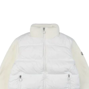 Mxxcler Patchwork Down Five-Panel Jacket White