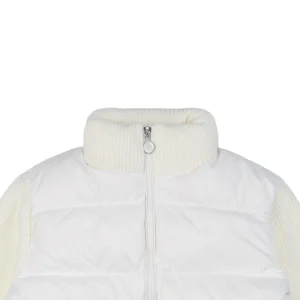 Mxxcler Patchwork Down Five-Panel Jacket White
