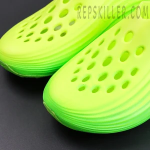 Nike ReactX Rejuven8 ‘Green Strike’ close-up of perforated toe box with textured foam finish