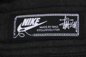 Nike x Stussy Striped Graffiti Pants Black Logo Print