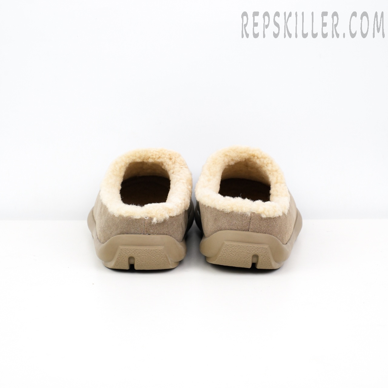 Premium Jade Slipper Light Khaki Grey Heels