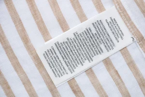 Ralph Lauren Striped Linen Shirt Wash tag