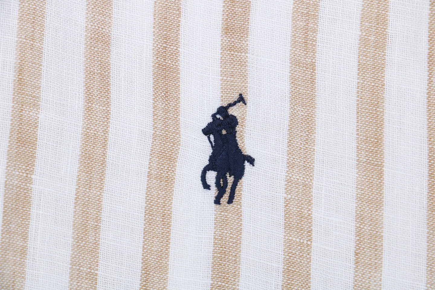 Ralph Lauren Striped Linen Shirt Logo