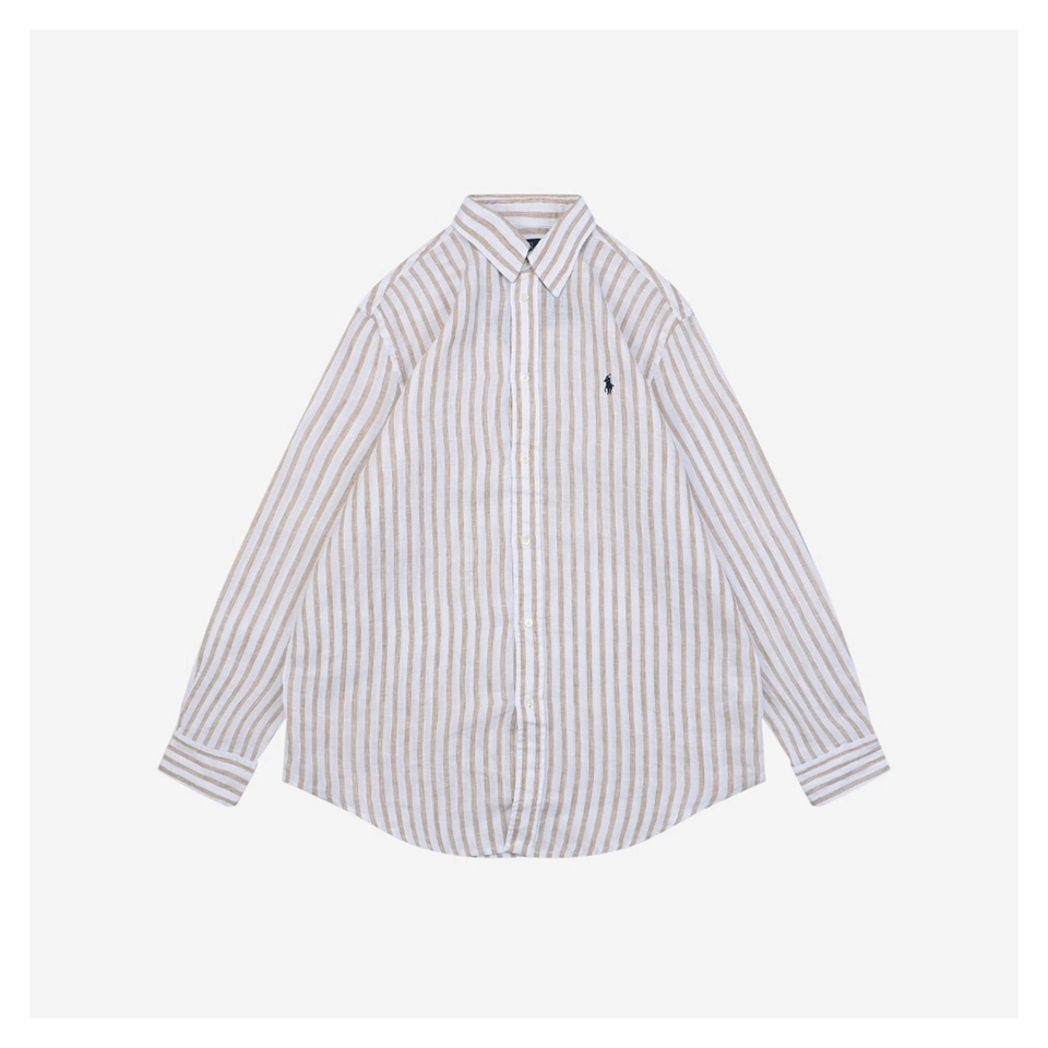 Ralph Lauren Striped Linen Shirt Front side