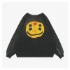 Saint Michael Four-Eye Smiley Graphic Crewneck Sweatshirt