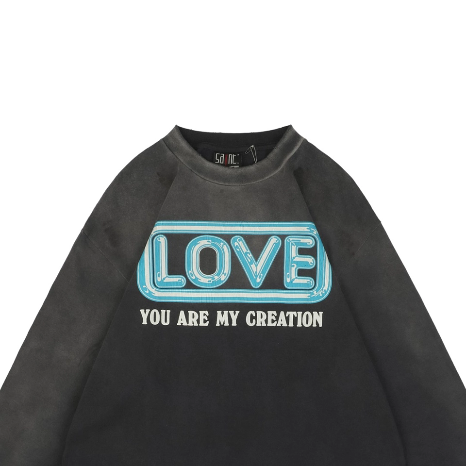 Saint Michael Origami Love Heart Print Shirt