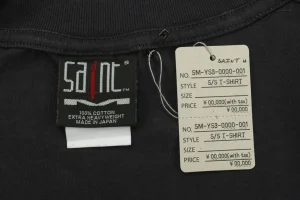 Saint Michael Origami Love Heart Print Shirt Logo tag