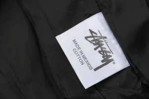Stussy Blue Plaid Logo Patch Jacket Logo tag