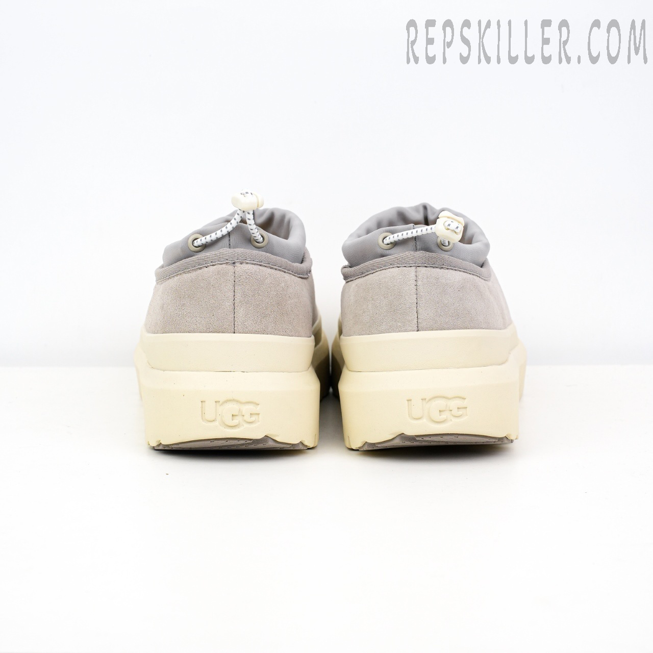 Tasman Weather Hybrid Slipper 'Grey White' Heels